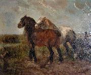 unknow artist Brabant draught horses china oil painting artist